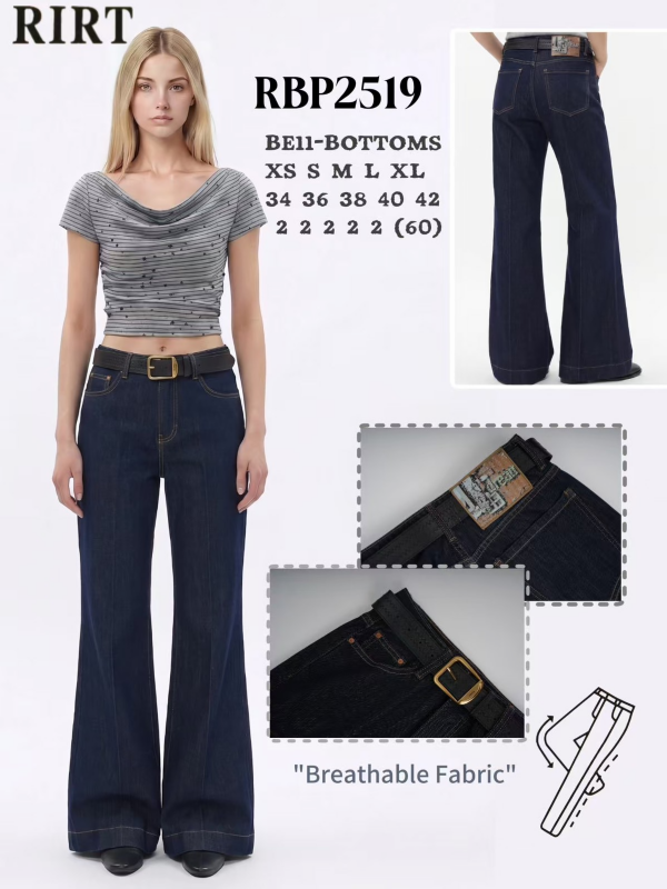 Spodnie damskie jeans Roz XS-XL, 1 Kolor .Paczka 10 szt